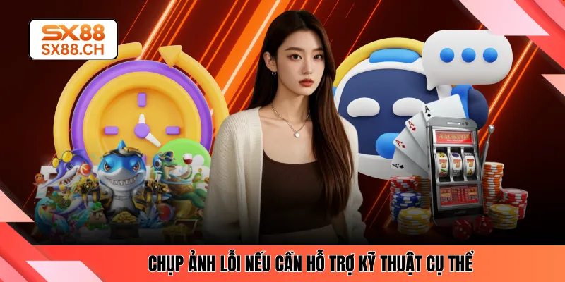 Chụp ảnh lỗi nếu cần hỗ trợ kỹ thuật cụ thể