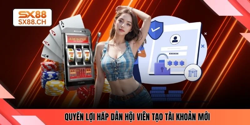 Quyền lợi hấp dẫn hội viên tạo tài khoản mới